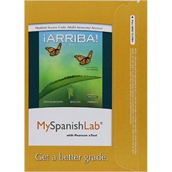 Arriba! MySpanishLab Access Card, Multi-semester