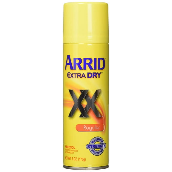 Arrid Extra Dry Regular Aerosol Antiperspirant Deodorant 6 Oz, Pack Of 6.