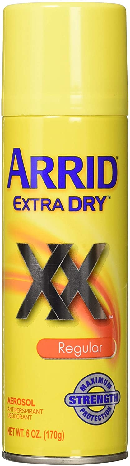 Arrid Extra Dry Regular Aerosol Antiperspirant Deodorant, 6 oz, 3 Pack