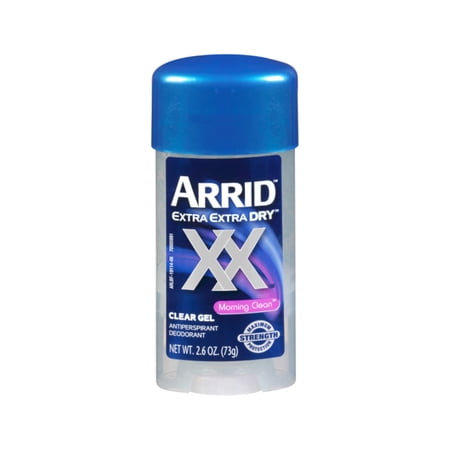 Arrid Unisex Extra Dry Antiperspirant and Deodorant Clear Gel Morning Clean, 2.6 oz
