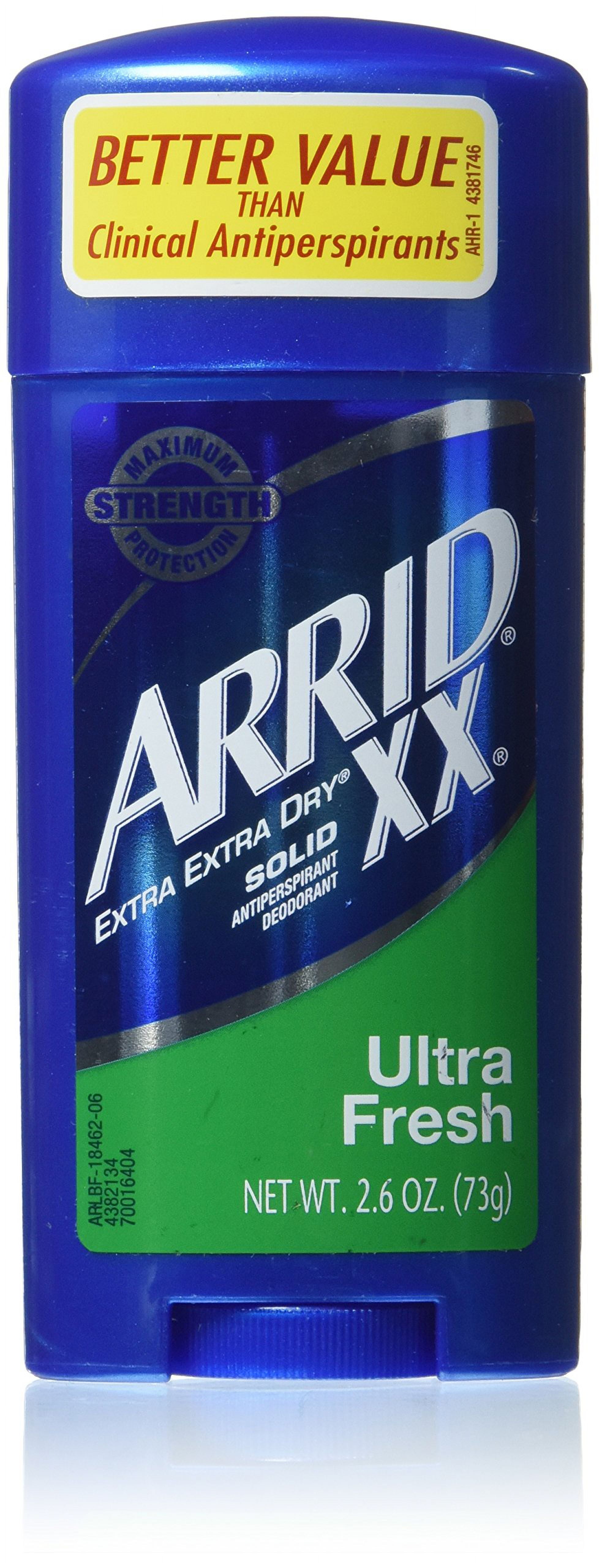 Arrid Xx Solid Antiperspirant Deodorant Ultra Fresh 2.6 Oz (6 Pack ...