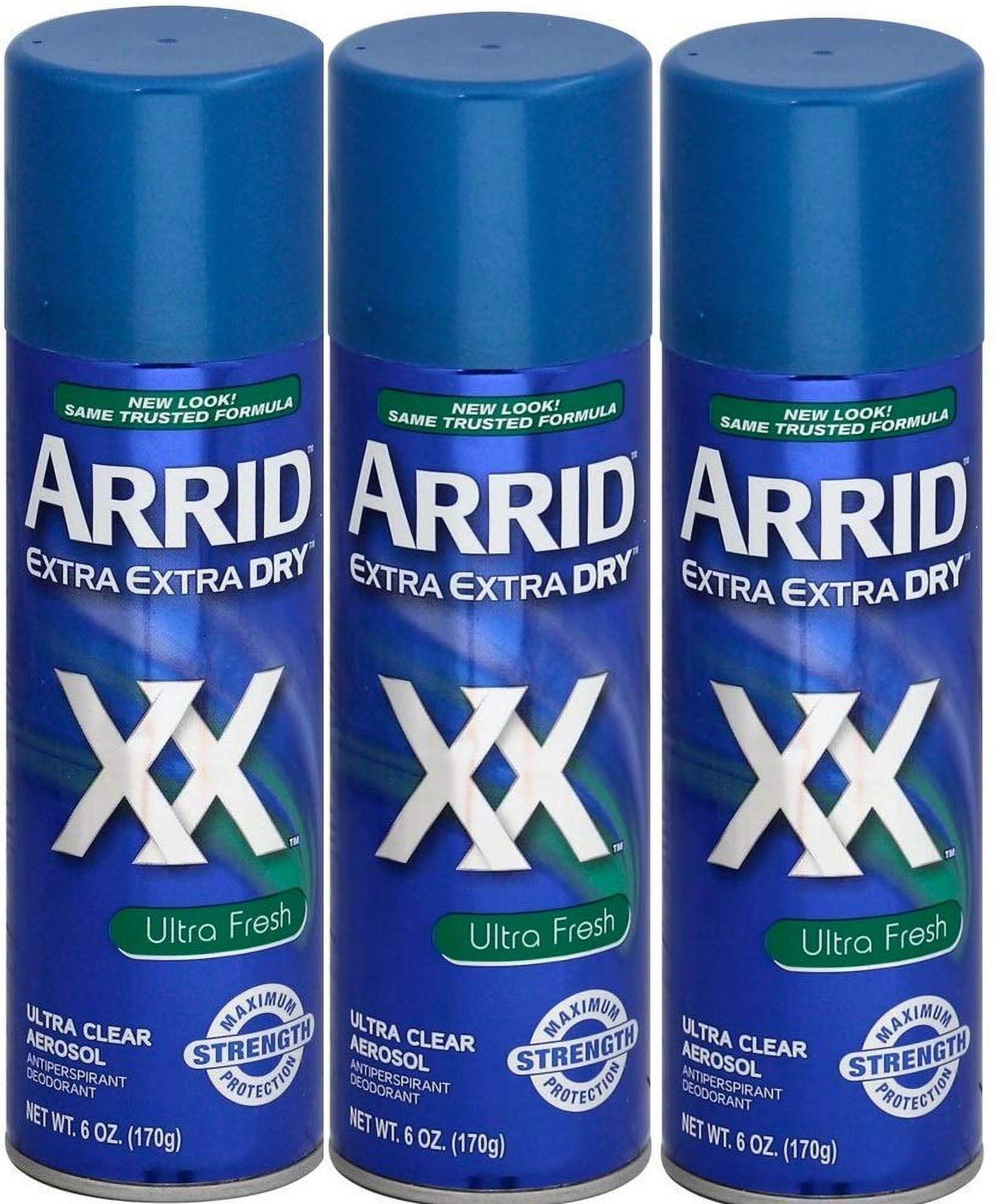 Arrid Xx Ultra Clear AntiPerspirant Deodorant Spray, Ultra Fresh, 6