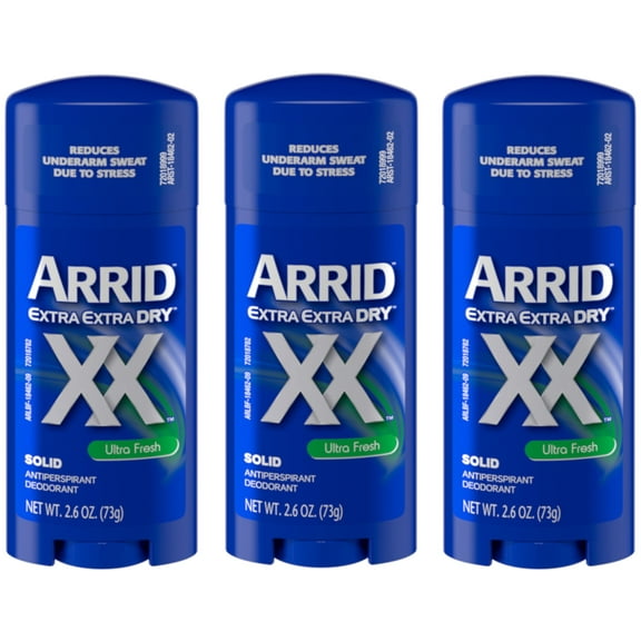 Arrid Xx Wide Solid Antiperspirant And Deodorant Dry Active Fresh - 2.7 Oz, 3 Pack