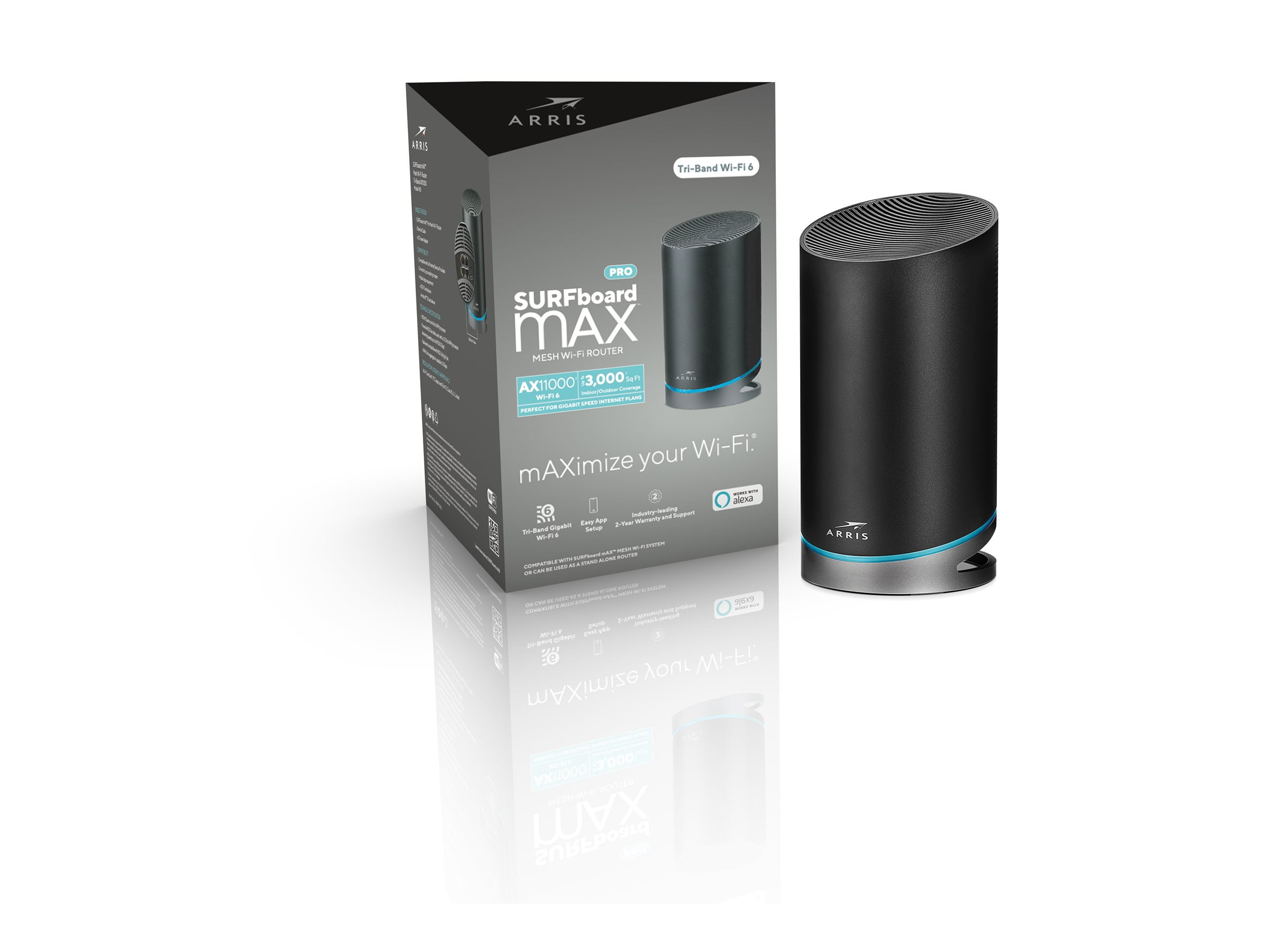 SURFboard mAX Pro W133 Wi-Fi 6 IEEE 802.11ax Ethernet, Cable, DSL ...
