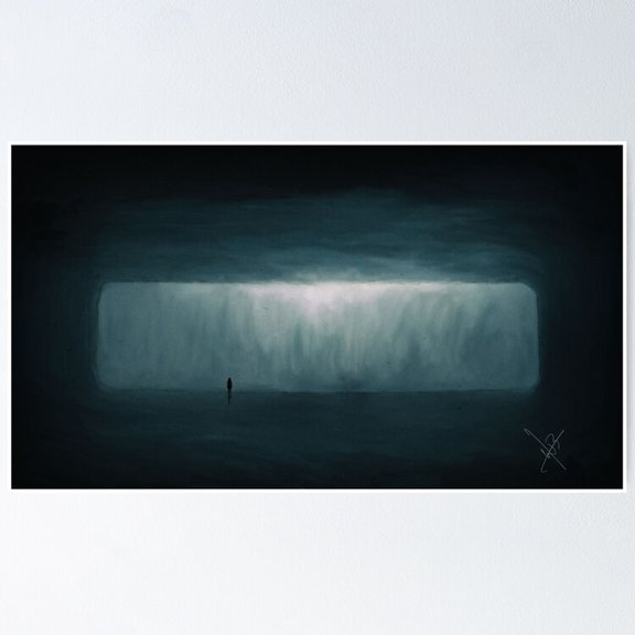 Arrival Alien Language Heptapod Lexicon Pastel Abstract Canvas Wall Decor, Unframed Poster