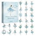 thumbnail image 1 of Arrival Calendar with 24 Arrival Calendars and Countdown Calendar - Surprise Collectibles for Christmas | 2D Plane with 24 Acrylic Pendants and Airplane Box for Christmas Countdown, 1 of 7