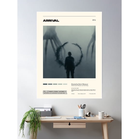 Arrival / Classicult Prints / Vintage Retro Art Print / Minimalist Poster / Home Decor Poster Wall Art, Modern Wall Decor For Living Room Bedroom, 8x12 UNFRAMED