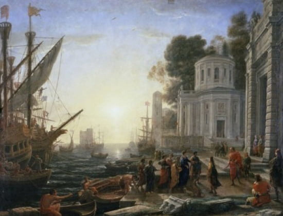 The Arrival of Cleopatra Le Debarquement de Cleopatre Claude Lorrain (1600-1682 French) Musee du Louvre Paris France Canvas Art - Claude Lorrain (18 x 24)