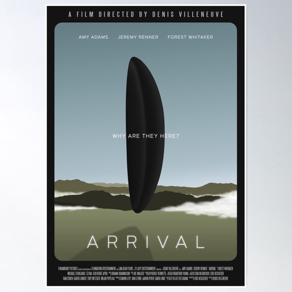 Arrival Film Poster Wall Art, Modern Wall Decor, 8x12 UNFRAMED