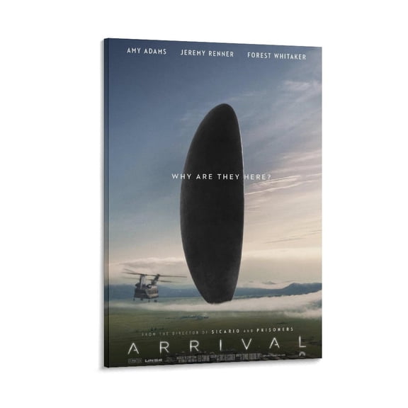 Arrival Science Fiction Movie Poster Home Decor Poster Wall Art Hanging Picture Print Bedroom Decorative Painting Posters Room Aesthetic 16x24inch(40x60cm)
