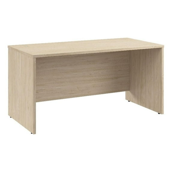 BBfL Arrive 60 in W x 30 in D Office Desk, Natural Elm engineered wood computer desk