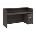 thumbnail image 1 of Arrive 72W x 30D Reception Desk with Drawers in Storm Gray - Engineered Wood, 1 of 8