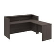 thumbnail image 1 of Arrive 72W x 72D L Shaped Reception Desk in Storm Gray - Engineered Wood, 1 of 8
