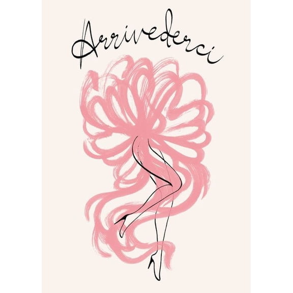 Arrivederci Print Wall Art, Modern Wall Decor For Living Room Bedroom, 8x12 UNFRAMED