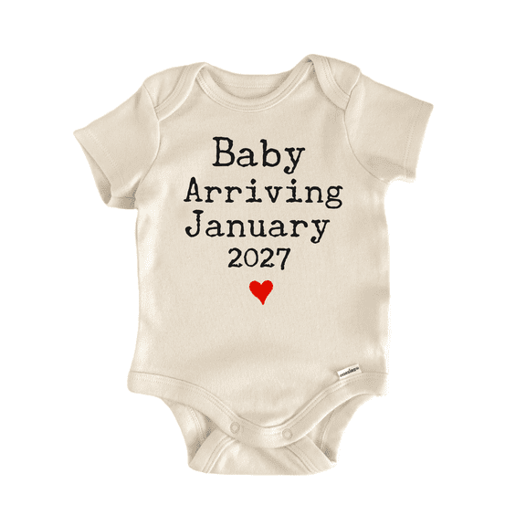 Arriving January 2027 Due Newborn Baby Bodysuit