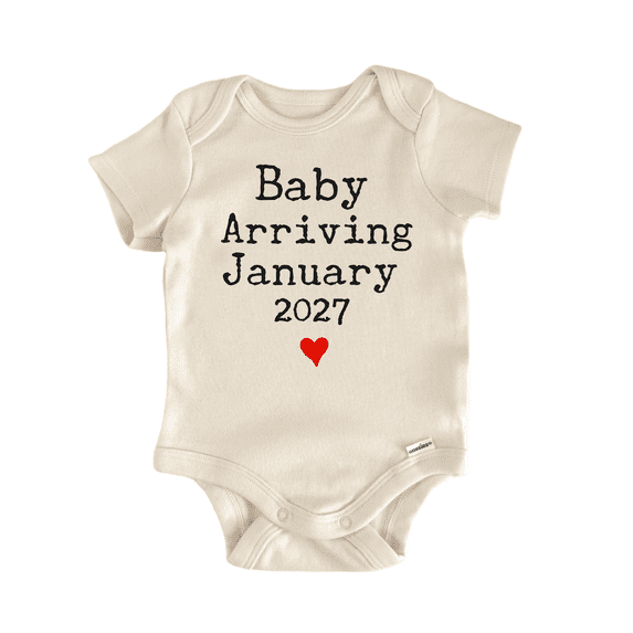 Arriving January 2027 Due Newborn Baby Bodysuit