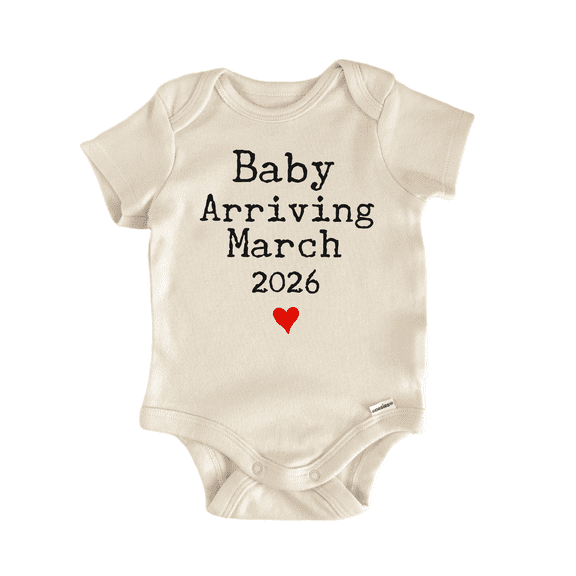 Arriving March 2026 Due Newborn Baby Bodysuit