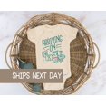 thumbnail image 1 of Arriving On 2025 Baby Onesie, Cute Newborn Announcement, Cute Infant Apparel Cute and Cool Baby Bodysuit, BABY BODYSUIT LAT 4424, 1 of 3