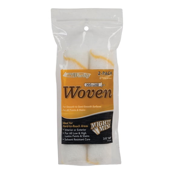 ArroWorthy ProLine Woven 6.5 in. W X 3/8 in. Mini Paint Roller Cover 2 pk