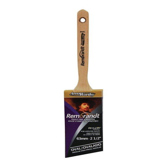 Arroworthy Rembrandt 2-1/2 in. W Semi-Oval Angle Paint Brush
