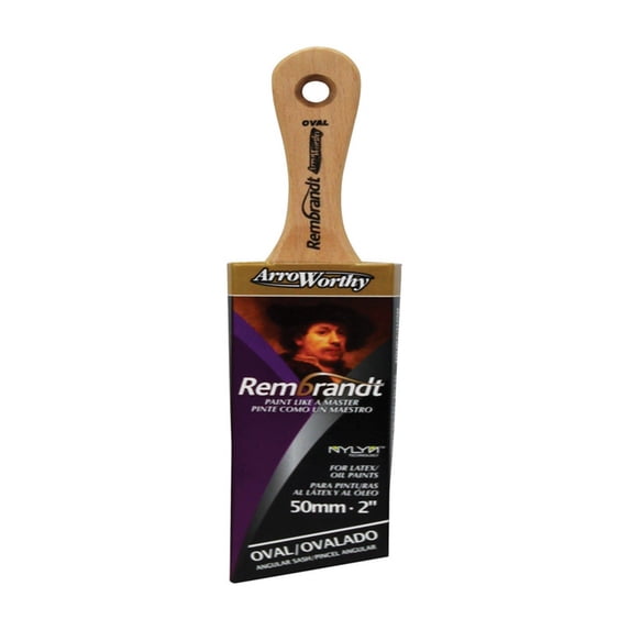 Arroworthy Rembrandt 2 in. W Semi-Oval Angle Paint Brush