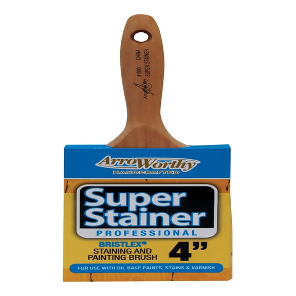 Arroworthy Super Stainer 4 in. W Chiseled Stain Brush
