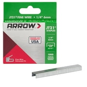 Arrow 1/4-in Leg x 7/16-in Medium Crown Gray 22.5-Gauge Standard Staples (1000-Per Box)