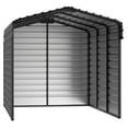 thumbnail image 1 of Arrow 10 x 15 x 9 ft Charcoal Steel Carport With 3 Wall Kit, 1 of 17