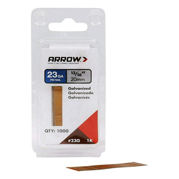 NAIL PIN 23GA PK1000 13/16IN