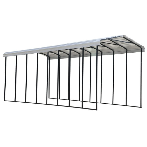 Arrow 14 x 38 x 14 ft Eggshell RV Carport