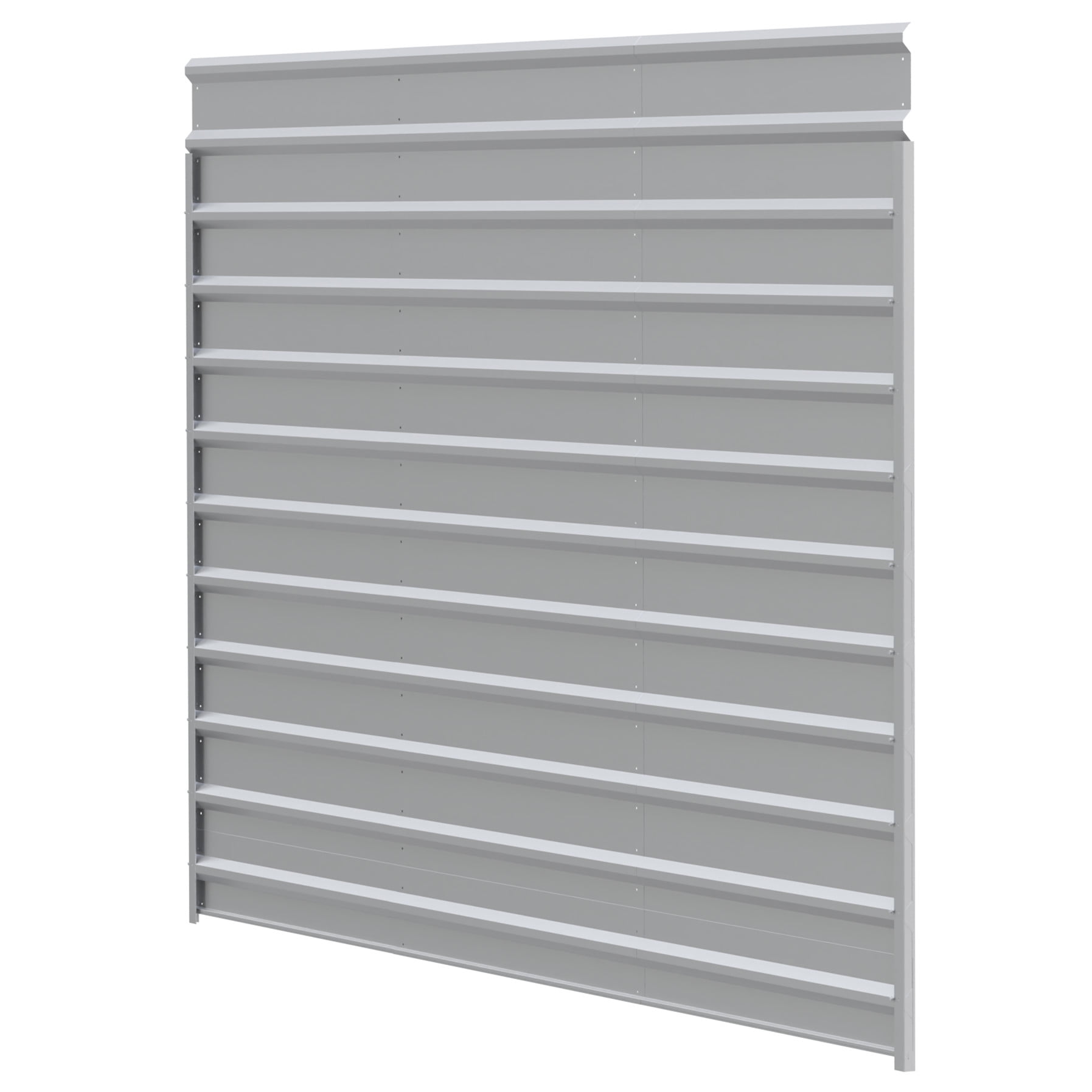 Eggshell Galvanized Steel Carport Side Wall Enclosure