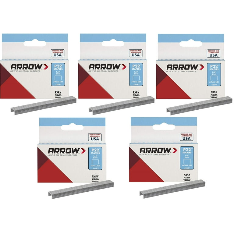 Arrow 224 Plier Staples, 5,000 pk (1/4