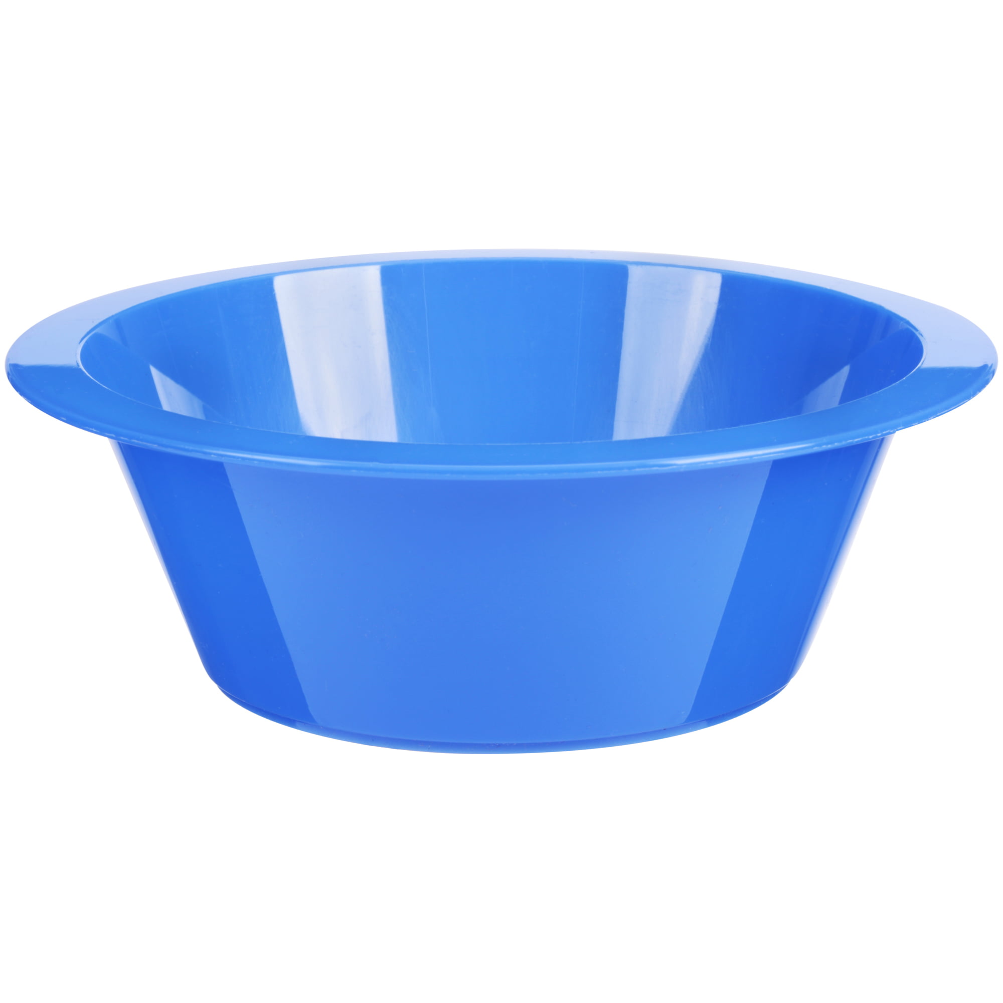 Amscan 2 Quart Plastic Bowls 3 34 x 8 12 Bright Royal Blue Set Of