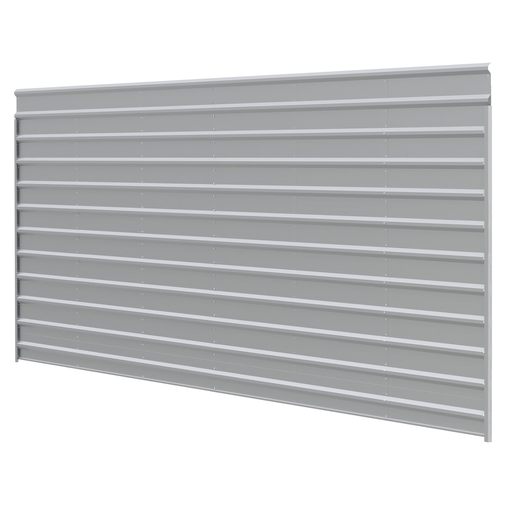 Eggshell Galvanized Steel Carport Side Wall Enclosure