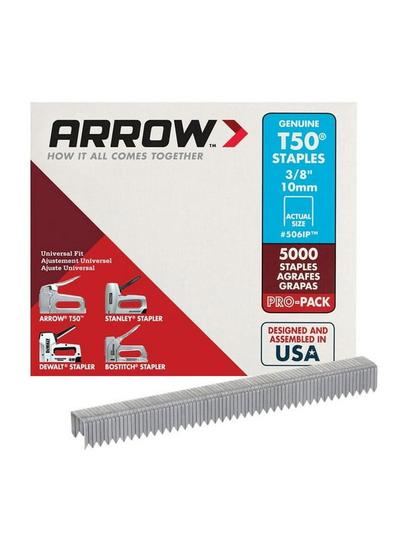 Arrow 3/8-inch T50 Staples, New