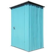 Arrow Steel Storage Shed, 74.25" X 39.27" X 54.76", Blue
