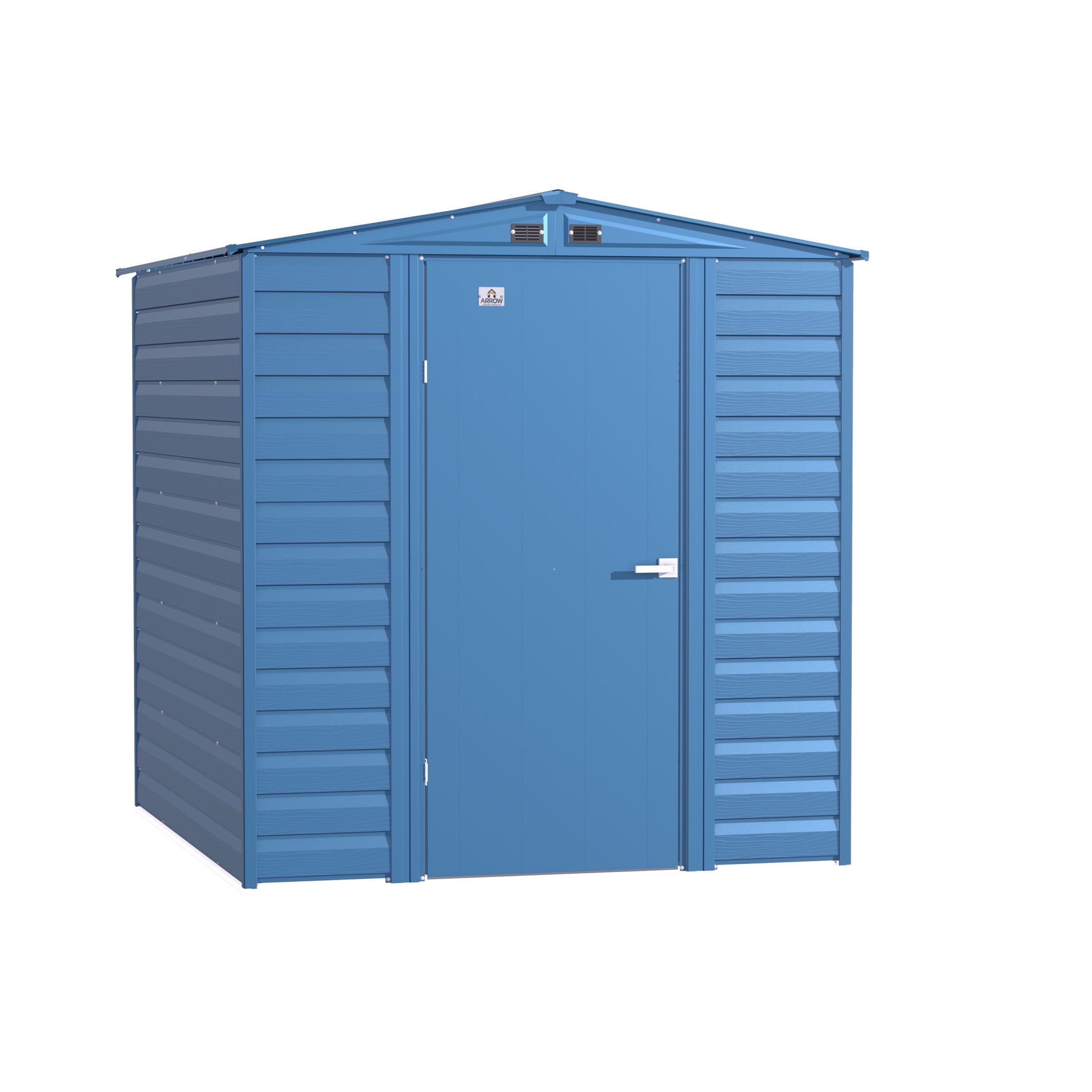 6 ft. x 7 ft. Blue Grey Metal Storage Shed