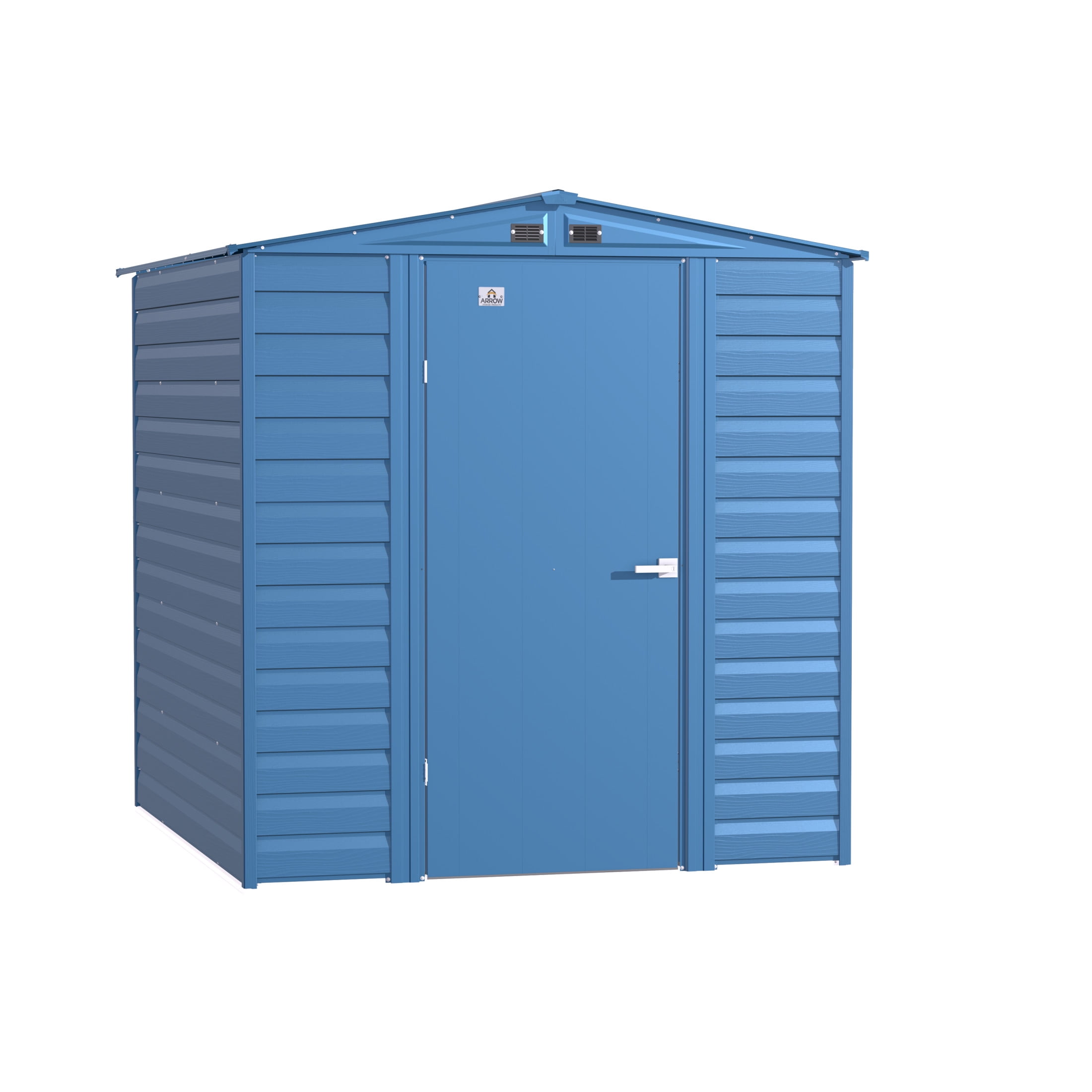 6 ft. x 7 ft. Blue Grey Metal Storage Shed