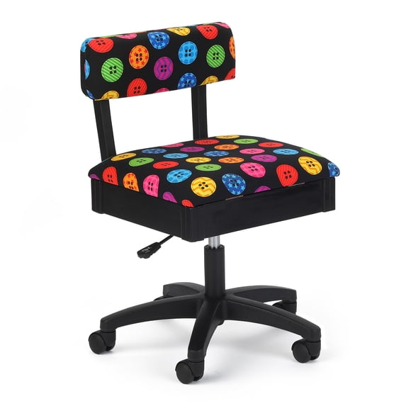 Arrow Adjustable Height Swivel Sewing and Craft Chair, Multiple Fabric