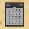 thumbnail image 1 of Arrow All Over Pattern Cookie and Craft Stencil CM123 by Designer Stencils, 1 of 3