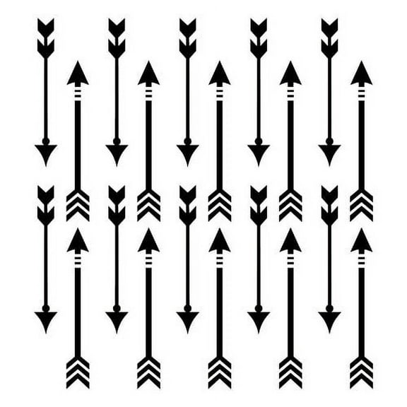 Arrow All Over Pattern Stencil by Designer Stencils (10 mil plastic)