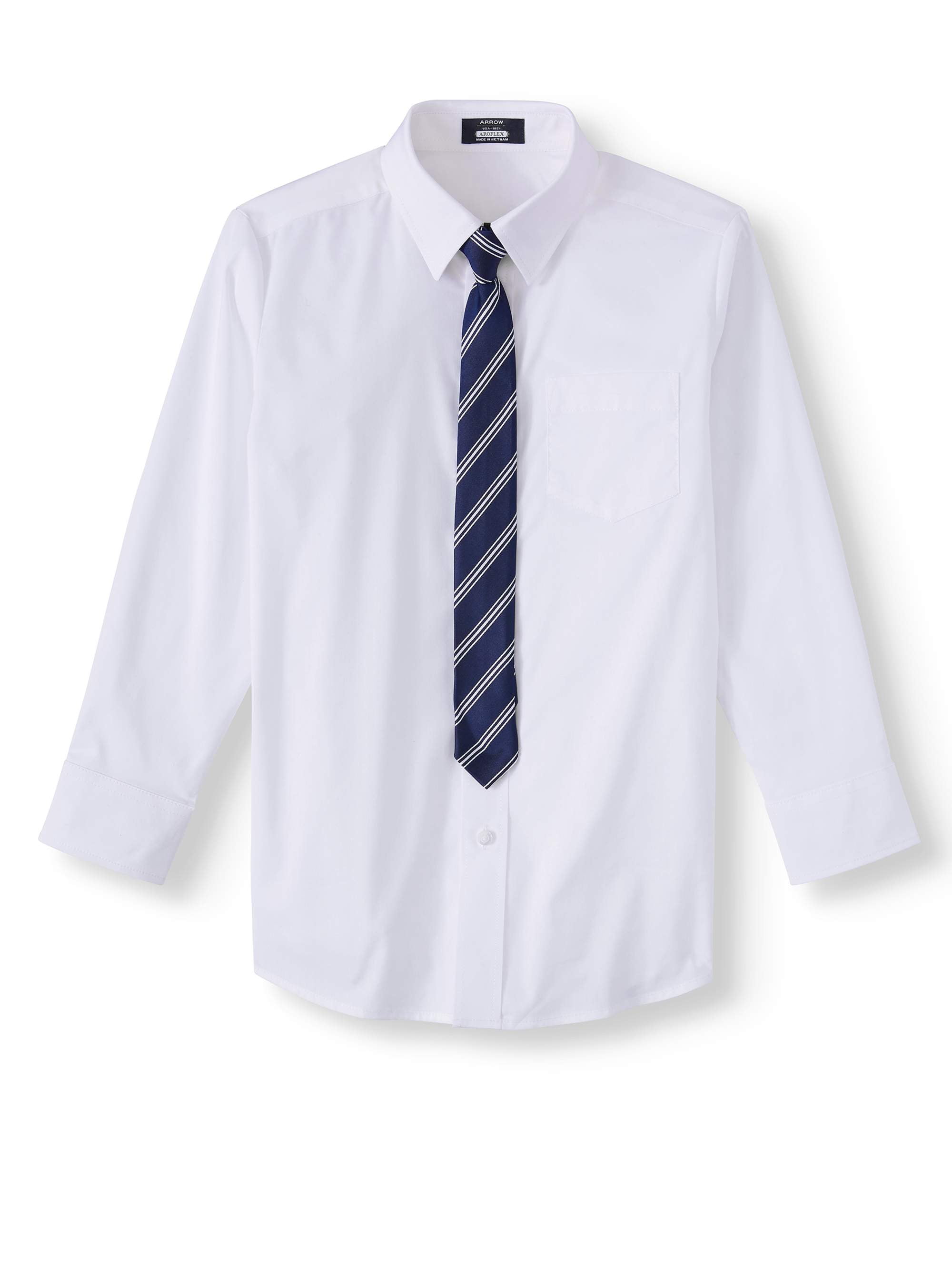 White polo top with necktie