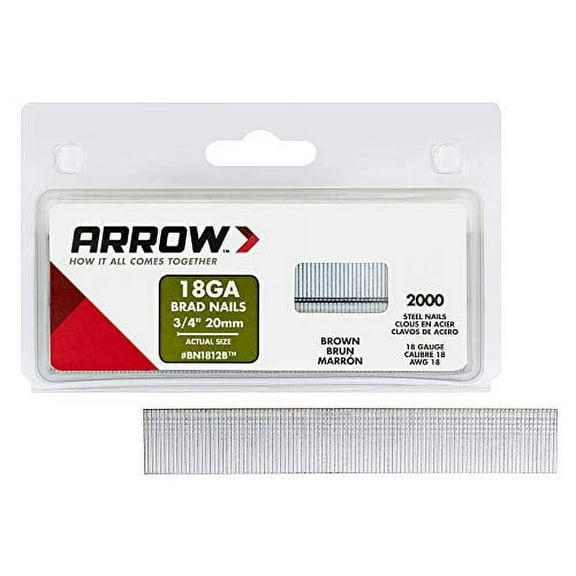 Arrow BN1812BCS Brad Nail, 3/4", Brown
