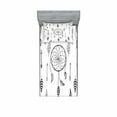 thumbnail image 1 of Arrow Bedding Set with Sheet & Covers, Anthique Dreamcatchers Feathers and Arrows Design Western, Printed Bedroom Decor 2 Shams, 4 Sizes, Black White, by Ambesonne, 1 of 3