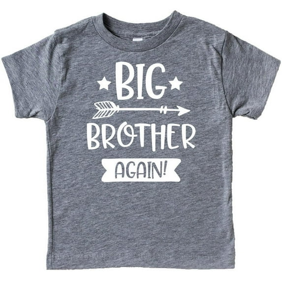 Only Child to Big Brother Sibling Reveal Announcement Shirt for Boys Big Brother Sibling Outfit Granite Heather Shirt