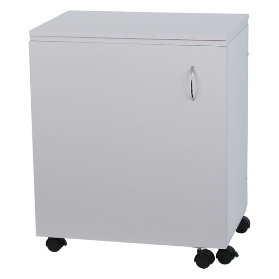 Arrow Cabinets Adjustable Judy Sewing and Craft Table with Storage, White