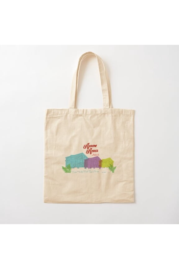 Arrow Cabins Version 2 Canvas Tote Bags, Reusable Shopping Bag