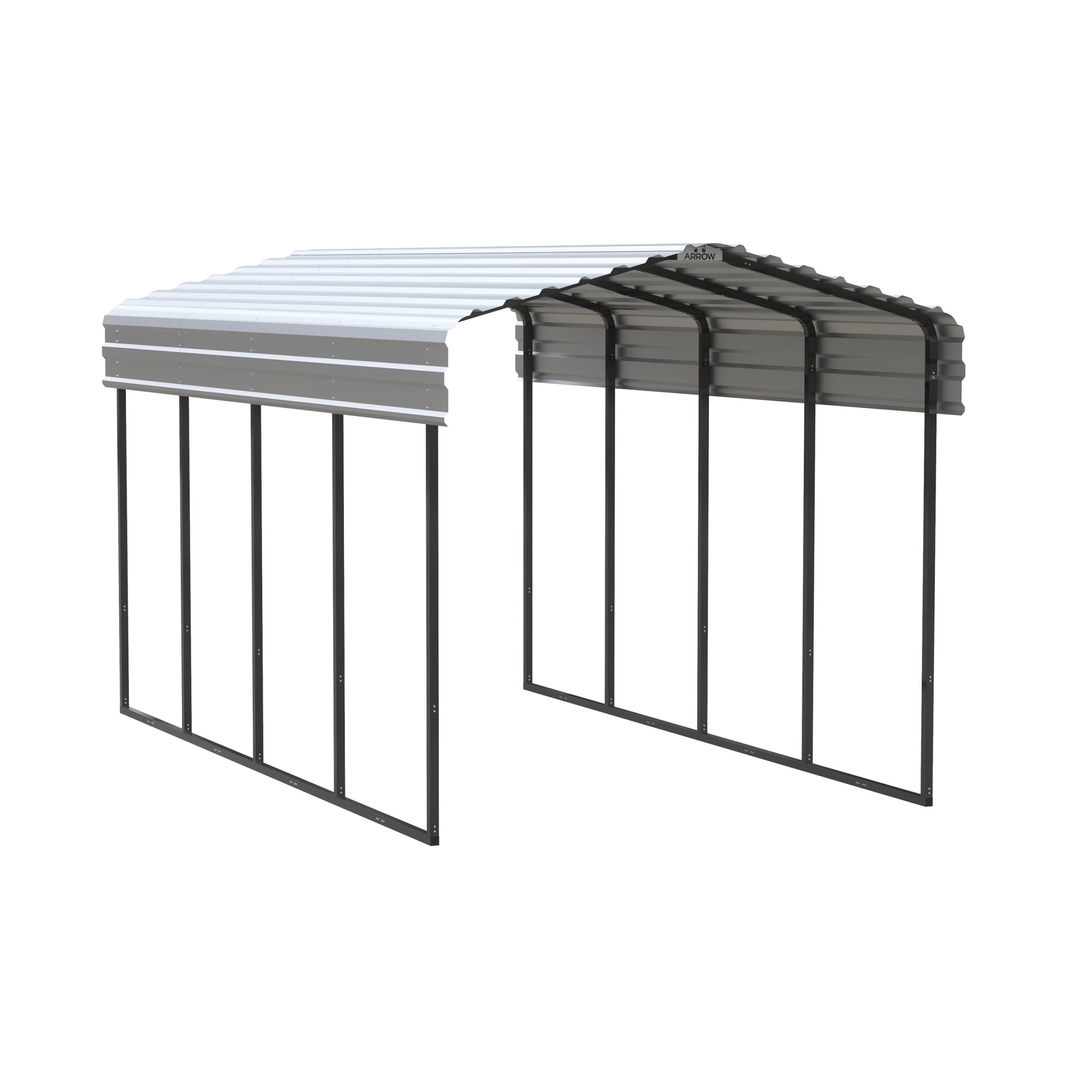 Eggshell 10' x 20' Steel Frame Carport Kit