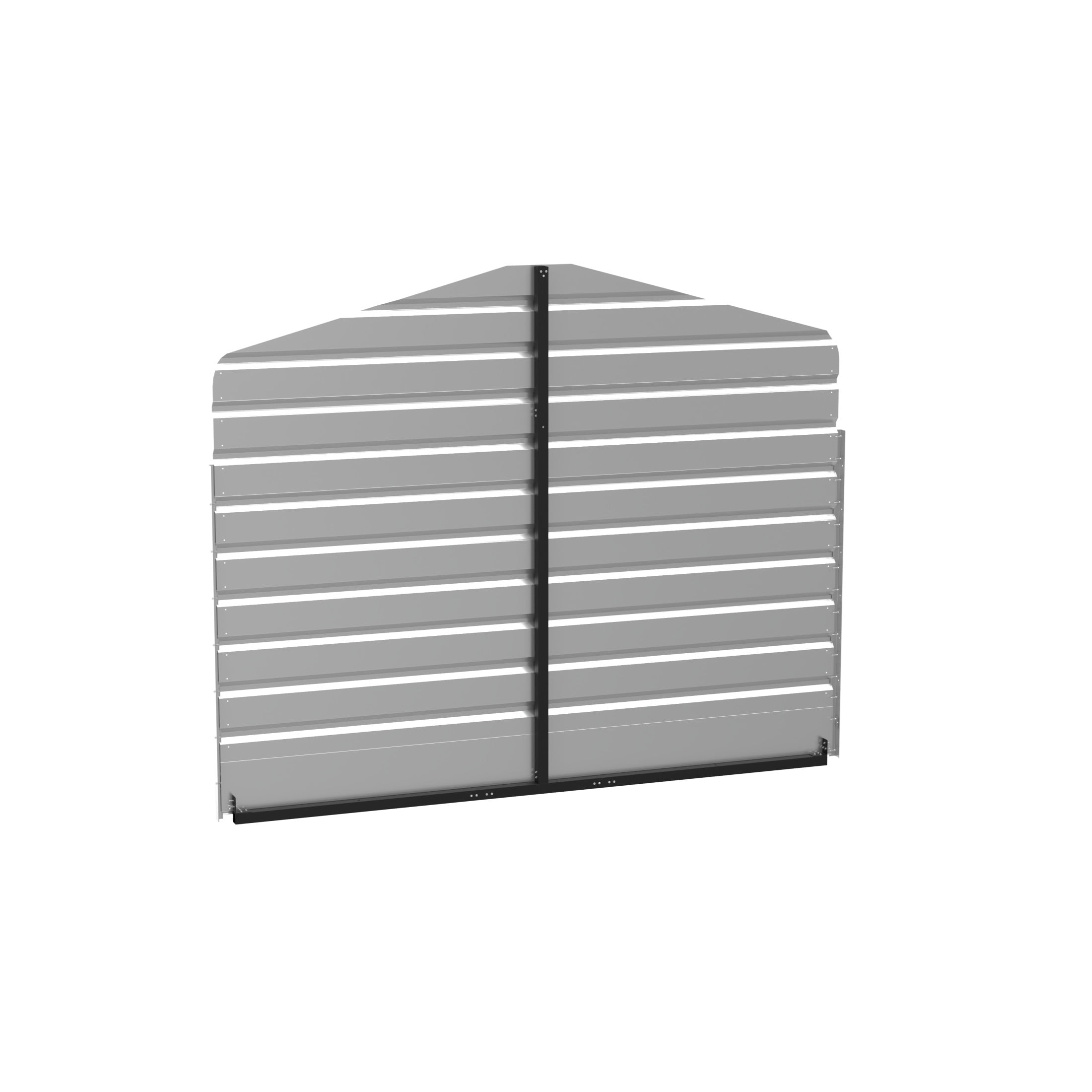 Arrow 10 x 7 ft Charcoal Rear Wall Kit For Steel Carport