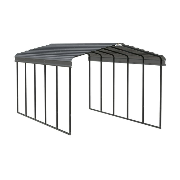 Arrow 12 x 24 x 9 ft Charcoal Carport